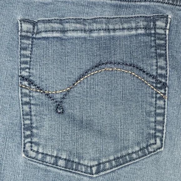 Lee Slender Secret Lower On The Waist Womens Plus Light Blue Denim Wash 5 Pocket - Picture 11 of 11